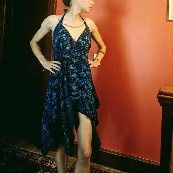 Batik beach coverup dress - Picture 3 of 6